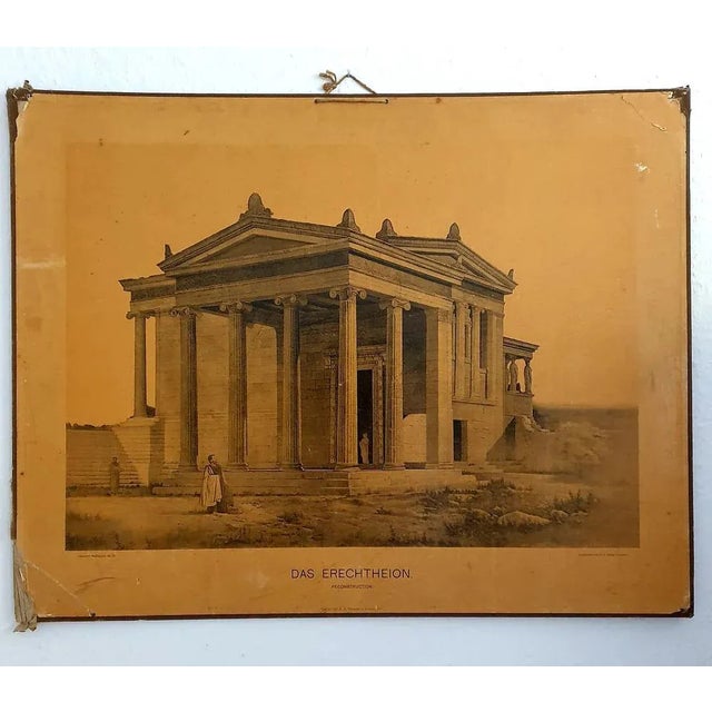 Collotype print, photographic reproduction Seemann’s wall pictures No. 31 Das Erechtheion Reconstruction, 1896 Collotype...