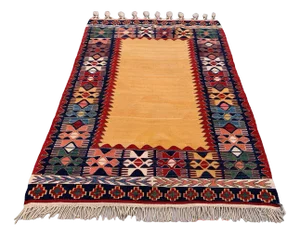 Vintage Turkish Ushak Kilim Rug