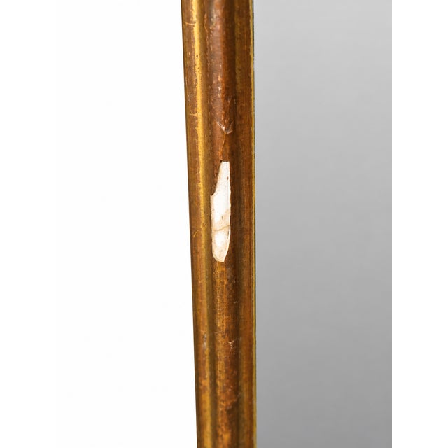 1810s Boston Federal Giltwood Mirror With Cady & Maunder Label and Eglomise Glass For Sale - Image 12 of 13