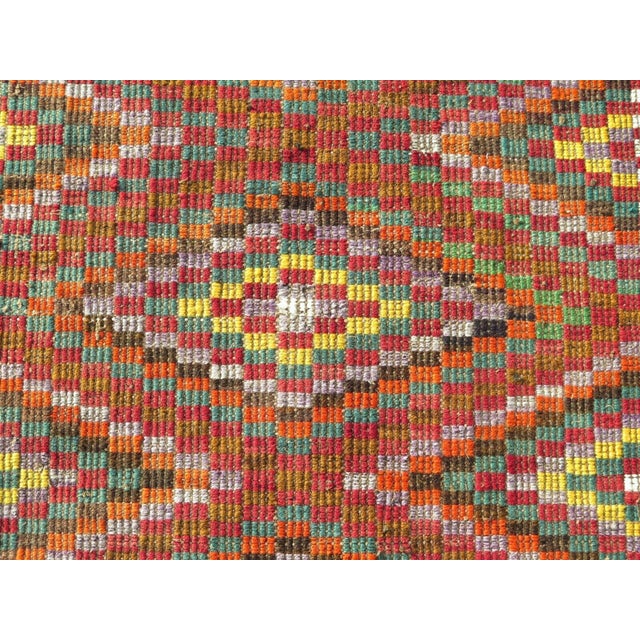 Vintage Embroidered Kilim Runner - 33"x93" For Sale In Raleigh - Image 6 of 13