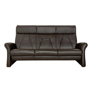 Tangram 3-Seater Sofa in Grey-Brown Leather from Himolla For Sale