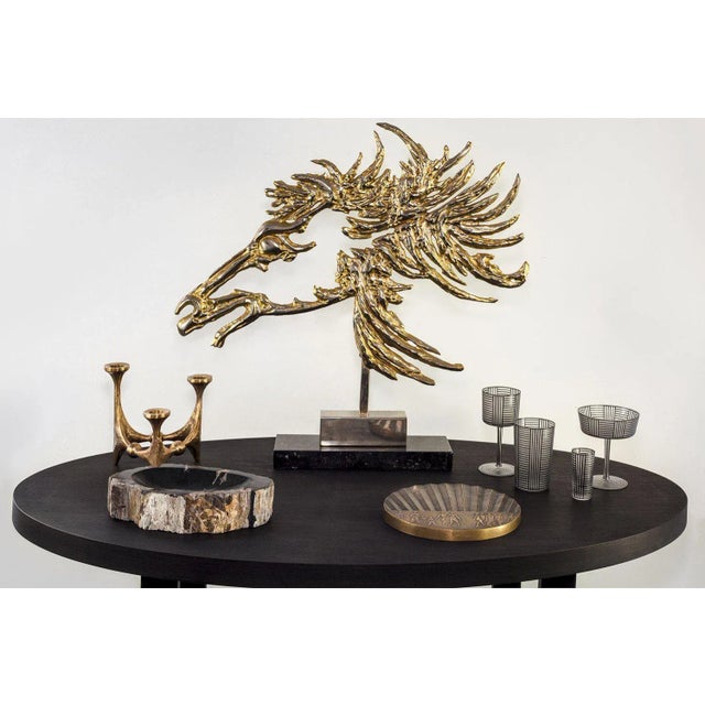 1970s Brutalist "Cheval" Sculpture by Philippe Cheverny For Sale - Image 5 of 6
