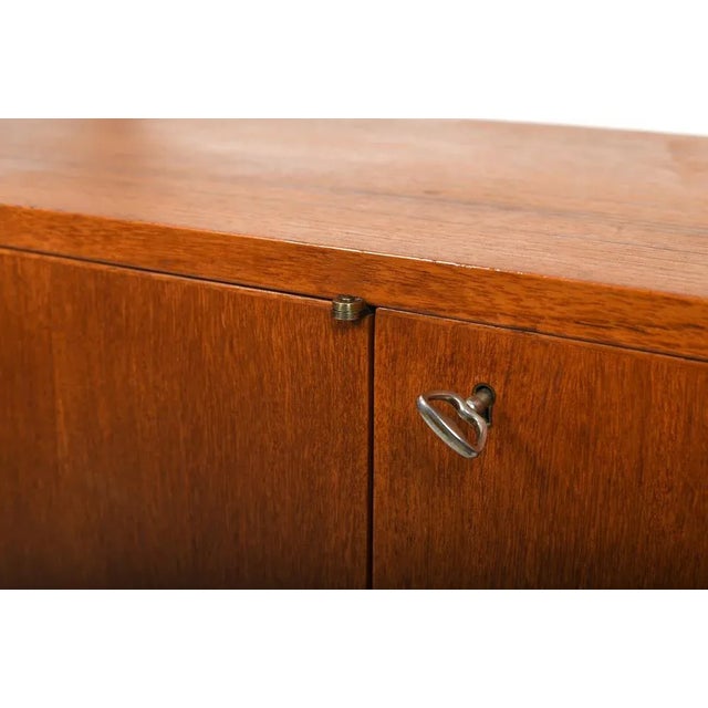 Danish Minimalist Sideboard in Teak, 1960 For Sale - Image 9 of 13