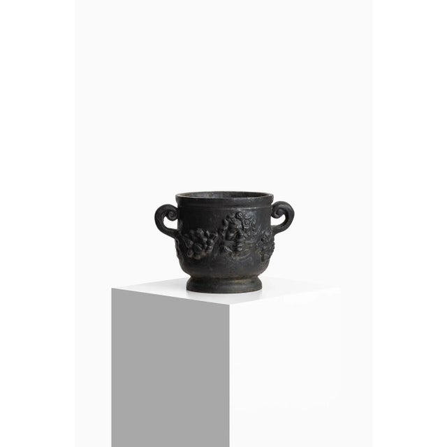 Cast Iron Urn, 1950s For Sale - Image 6 of 6