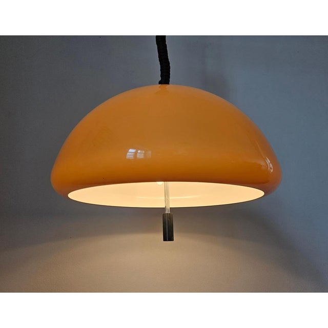 Plastic Mid-Century Pendant by Luigi Massoni for Guzzini, Italy, 1970s For Sale - Image 7 of 14