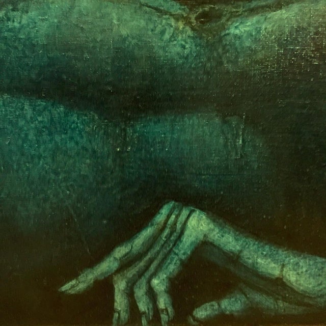 Johan Nyssen, Naked Woman, Oil on Canvas, 1980s For Sale - Image 8 of 14