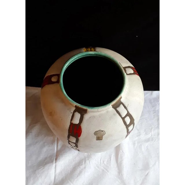 Mid-Century Modern Vintage German Ceramic Vase, 1960s For Sale - Image 3 of 6