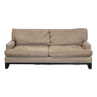 Pottery Barn Seabury 3-Seat Beige Sofa With Removable Cushions For Sale