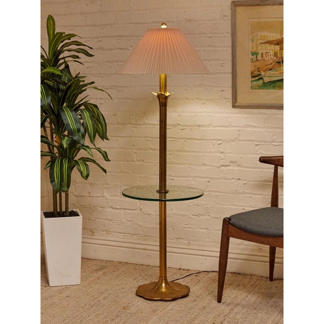 Metal Vintage Laurel Brass Table Lamp For Sale - Image 7 of 8
