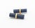 Metal 14k Yellow Gold Lapis Cufflinks For Sale - Image 7 of 8