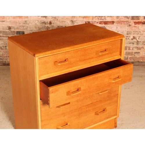 Brown Mid-Century Modern Brandon Oak Chest of Drawers from G-Plan, 1960s For Sale - Image 8 of 9