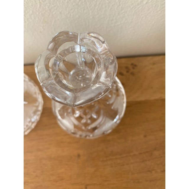 Art Nouveau Crystal Candleholders, Set of 2 For Sale - Image 5 of 12