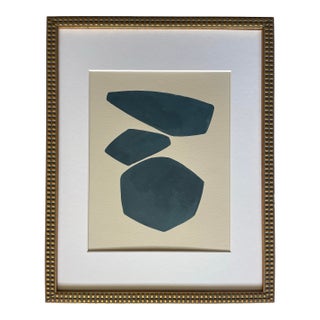 2026 "La Realizzazione" Abstract Minimalist Painting on Paper by Artist r.k. Red For Sale