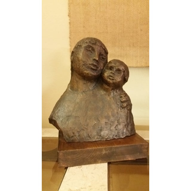 Here's a lovely bronze piece created by Hena Evyatar (1929), known international sculptor and artist. This particular...