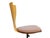 Bentwood Armless Swivel Office Chair With Woven Leather Seat Attributed to Calligaris For Sale In Chicago - Image 6 of 9