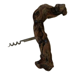 1950s Grape Vine Wood French Corkscrew
