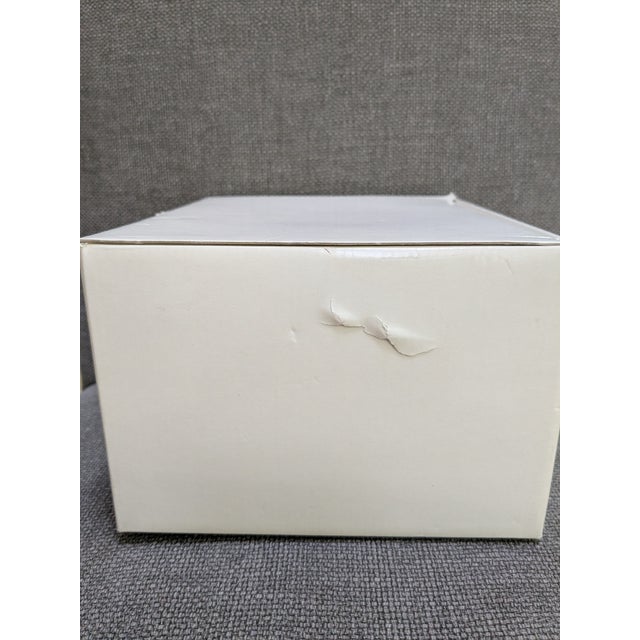 Mikasa Flores Flair Crystal Bowl With Box For Sale - Image 9 of 11