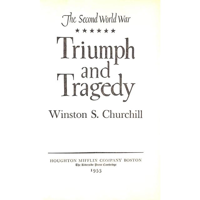 Paper "The Second World War: Volumes I - Vi" 1948 Churchill, Winston S.- Set of 6 For Sale - Image 7 of 12