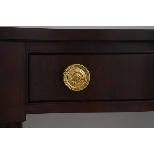 Wood Statton Old Towne Mahogany Console Table & Mirror For Sale - Image 7 of 18