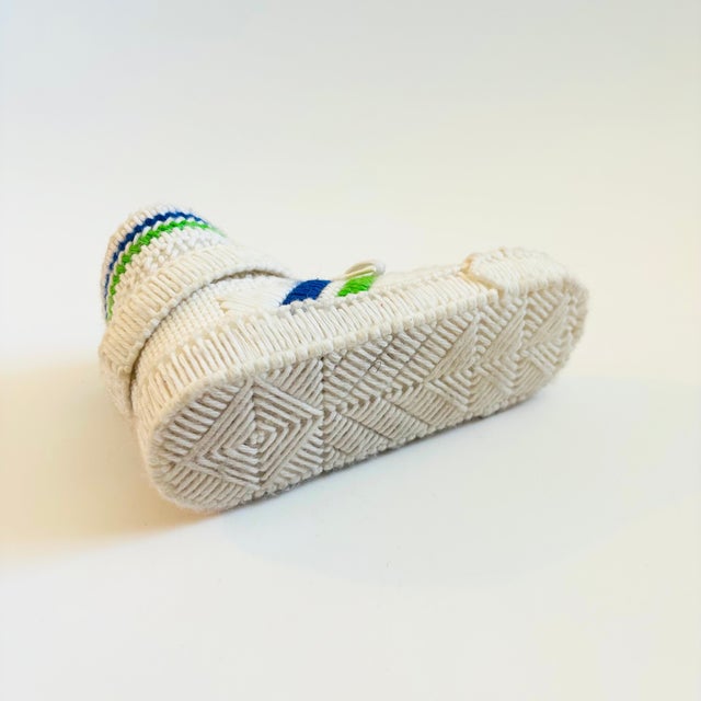 Vintage Crochet Tennis Shoe For Sale - Image 10 of 11
