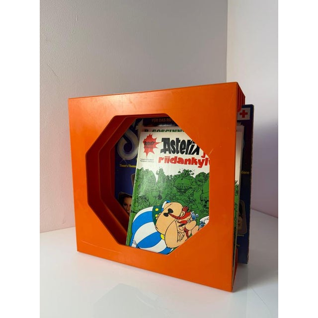 Orange Record Stand from Schweizer Design For Sale - Image 3 of 11