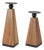 Tapered Wood Candle Holder (Set of 2) For Sale