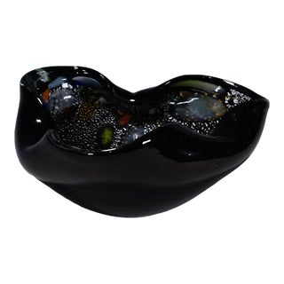 Vintage Murano Tutti Frutti Art Glass Bowl 1950s For Sale