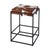 Stinson 26.5 in. Seat Height Hair on Hide Leather and Iron Counter Stool with Footrest, Brown Leather For Sale In Chicago - Image 6 of 6
