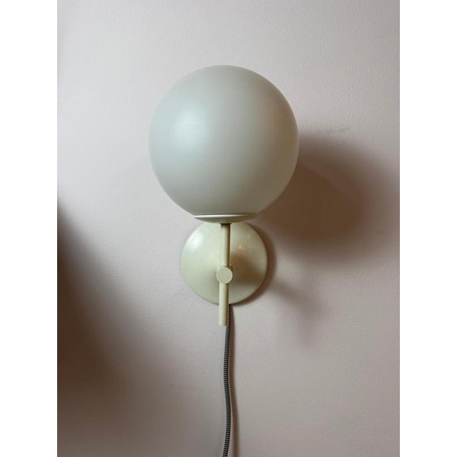White Opal Glass Wall Lamp by Max Bill for Temde For Sale - Image 3 of 11