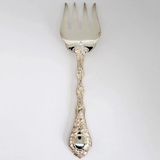 French Early 21st Century French Odiot Demidoff Sterling Silver Fish Serving Fork For Sale - Image 3 of 8