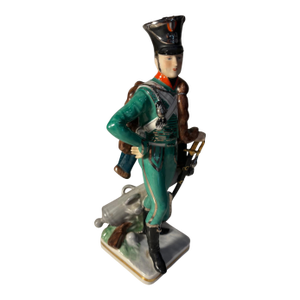 Vintage Ernst Bohne & Sohne German Porcelain Figurine of French Soldier