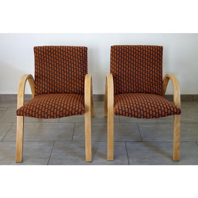 Bow Wood Armchairs from Steiner, 1950s, Set of 2 For Sale - Image 16 of 16