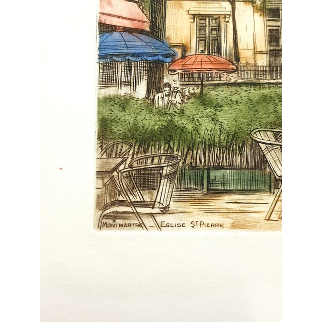 Early 21st Century Dufza, Paris Montmartre, 1940, Etching For Sale - Image 5 of 7