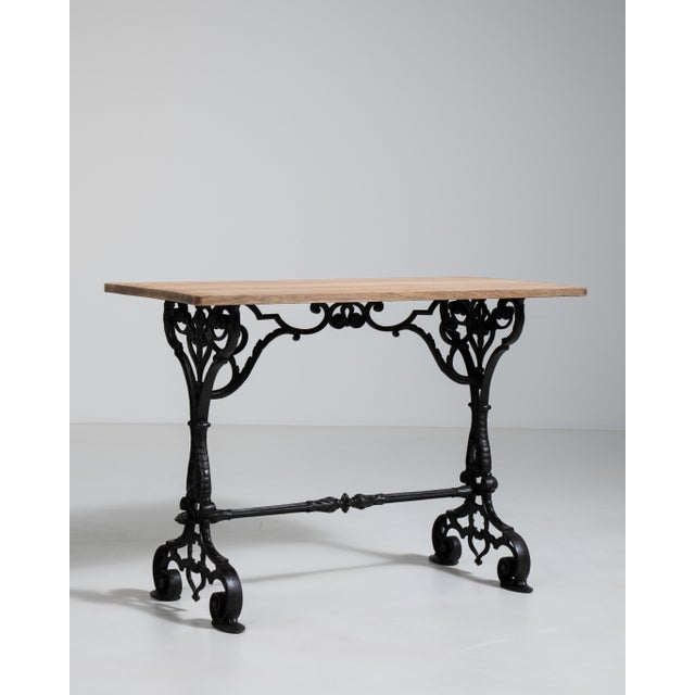 Cast Iron Bistro Table, Antique, France, Early 20th Century For Sale - Image 16 of 18