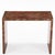 The rectangular top finely inlaid with a shimmering marquetry surface of natural mica, displaying subtle black, brown, and...