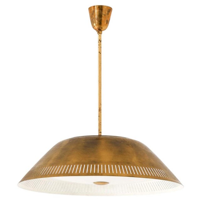 Model 61 Pendant Lamp in Brass, Glass and Plastic by Lisa Johansson-Pape, 1950s For Sale - Image 13 of 13