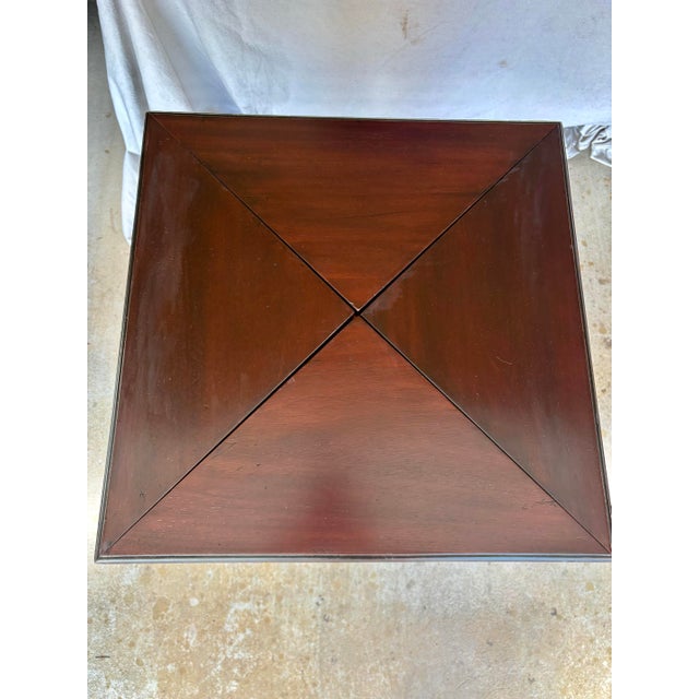 Early 20th Century French Walnut Envelope Style Game Table For Sale - Image 6 of 13