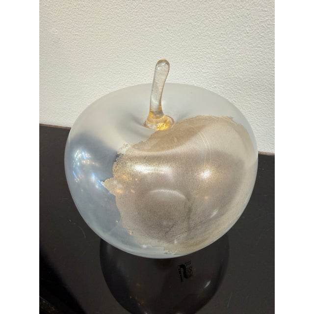 Seguso Apple Sculpture With Gold Leaf, Italy, 1970s For Sale In Los Angeles - Image 6 of 8