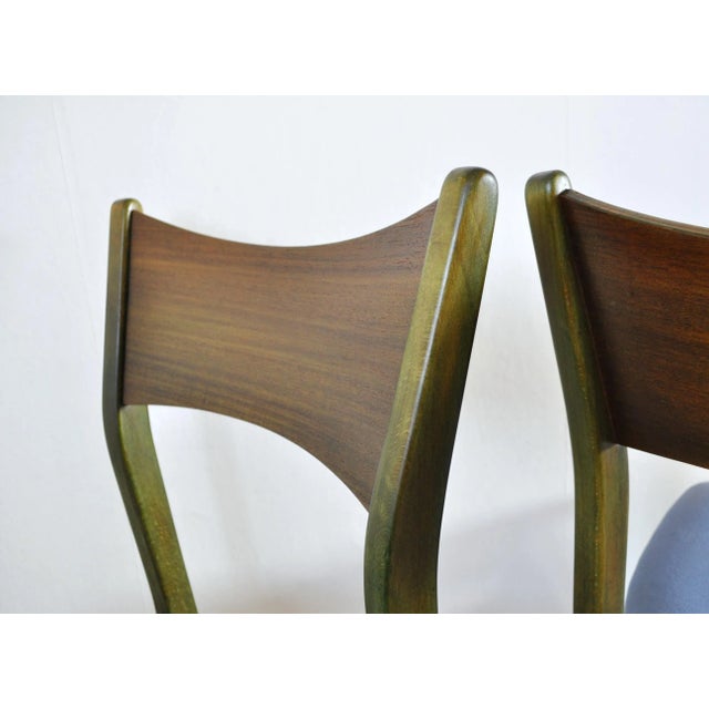Danish Modern Emerald Color Dining Chair, 1960s For Sale - Image 9 of 12