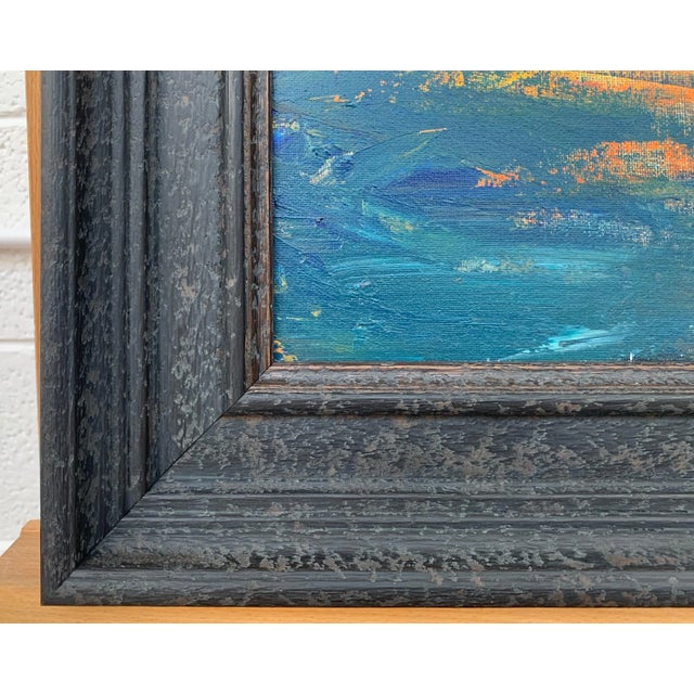 Orange Angela Wakefield Abstract Orange & Black Mountain Landscape Study by Contemporary British Artist, 2020 For Sale - Image 8 of 12