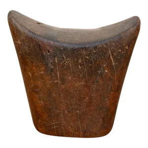 Hawassa Carved Wood African Headrest
