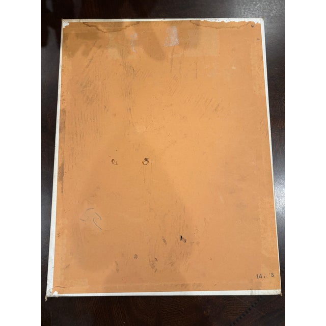 Paint Vintage Still Life Oil Painting With Fruit, Wine Bottle & Copper Kettle, 14” × 18” For Sale - Image 7 of 10