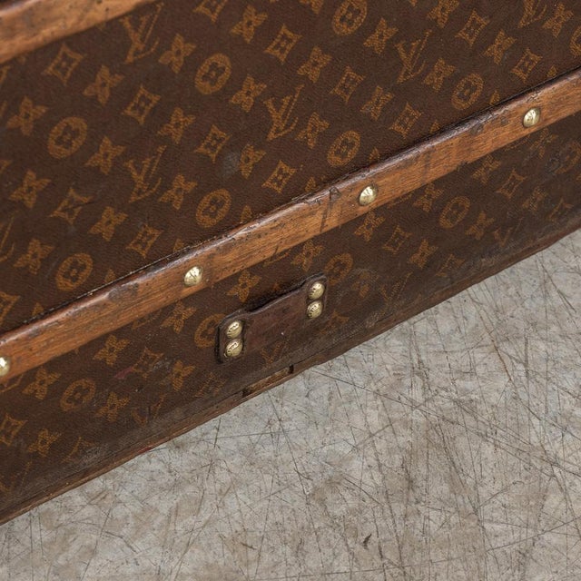 20th Century Malle Haute Trunk in Monogram Canvas from Louis Vuitton, France, 1910 For Sale - Image 12 of 18