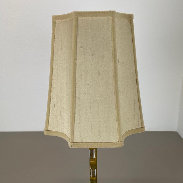 Hollywood Regency Brass and Acrylic Glass Table Light from WKR Lights, Germany, 1970s For Sale - Image 4 of 18