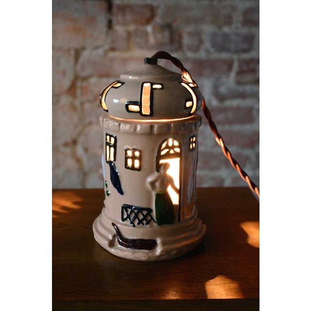Mid-Century Table Lamp in Ceramic, France, 1980s For Sale - Image 11 of 13
