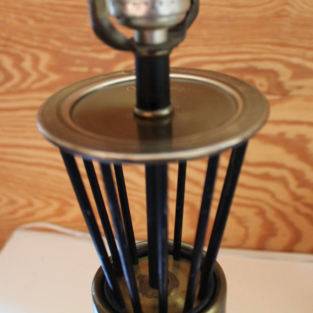 1960s Small Mid-Century Modern Tripod Table Lamp For Sale - Image 5 of 6