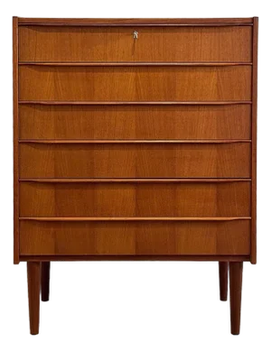 Vintage Danish Teak 6-Drawer Dresser