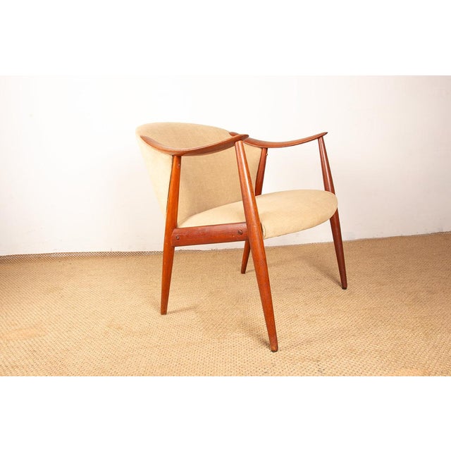 Scandinavian Teak and Fabric New Tyrol Armchairs by Gerhard Berg for Westnofa, 1960, Set of 2 For Sale - Image 14 of 18
