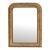 19th Century France Weathered Whitewash Cerused Oak Wall Mirror For Sale