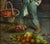 Antique 19th Century Italian Oil Painting by Adolfo Dumini Boy Weighing Vegetables in Ornate Gold Frame For Sale - Image 11 of 13